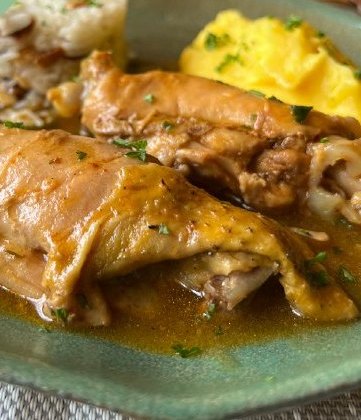 Prato de frango com purê